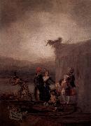 Francisco de Goya Wanderkomodianten oil painting on canvas